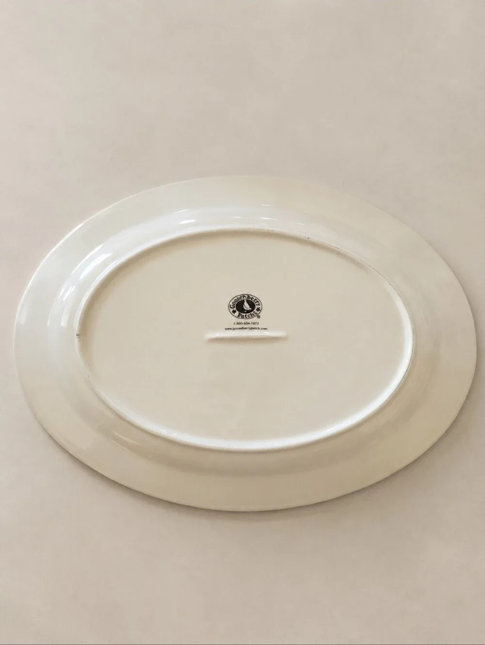 Vintage Gooseberry Patch Turkey Platter 14x10 Thanksgiving Serving Dish